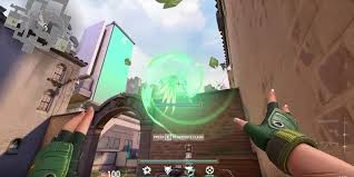 Player analyzing duelist entry paths and flash angles on a tactical screen